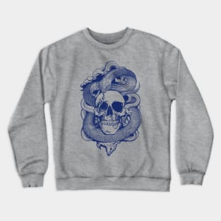 Skull Snake Illustration Crewneck Sweatshirt